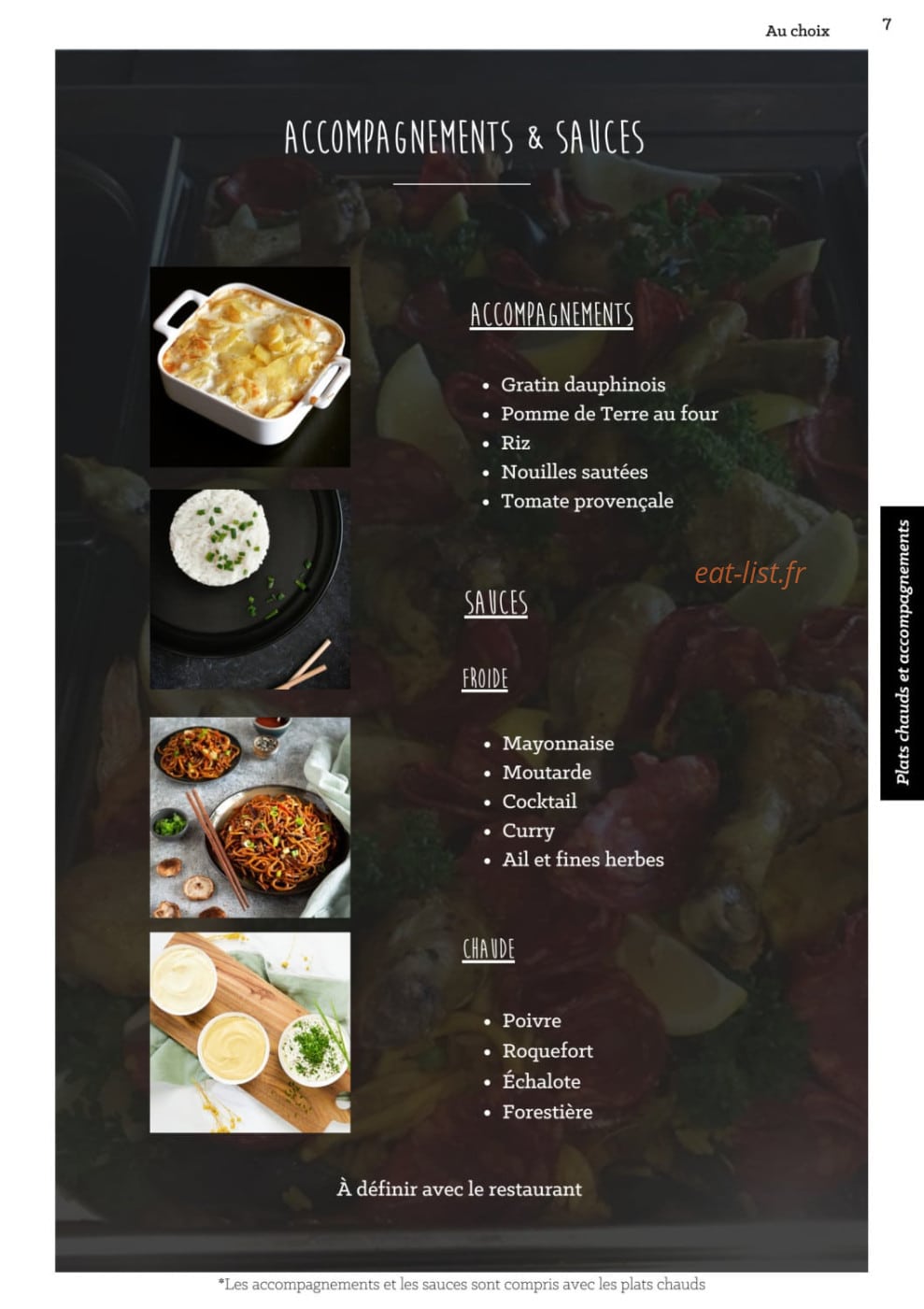 À La Part — carte page 10