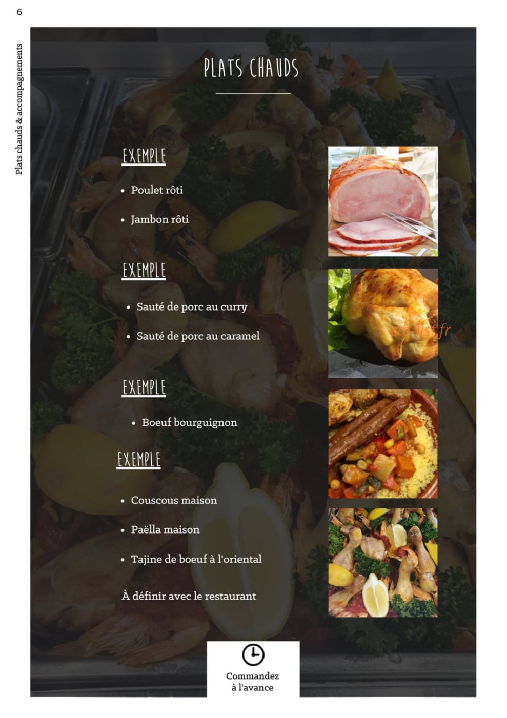 À La Part — carte page 9