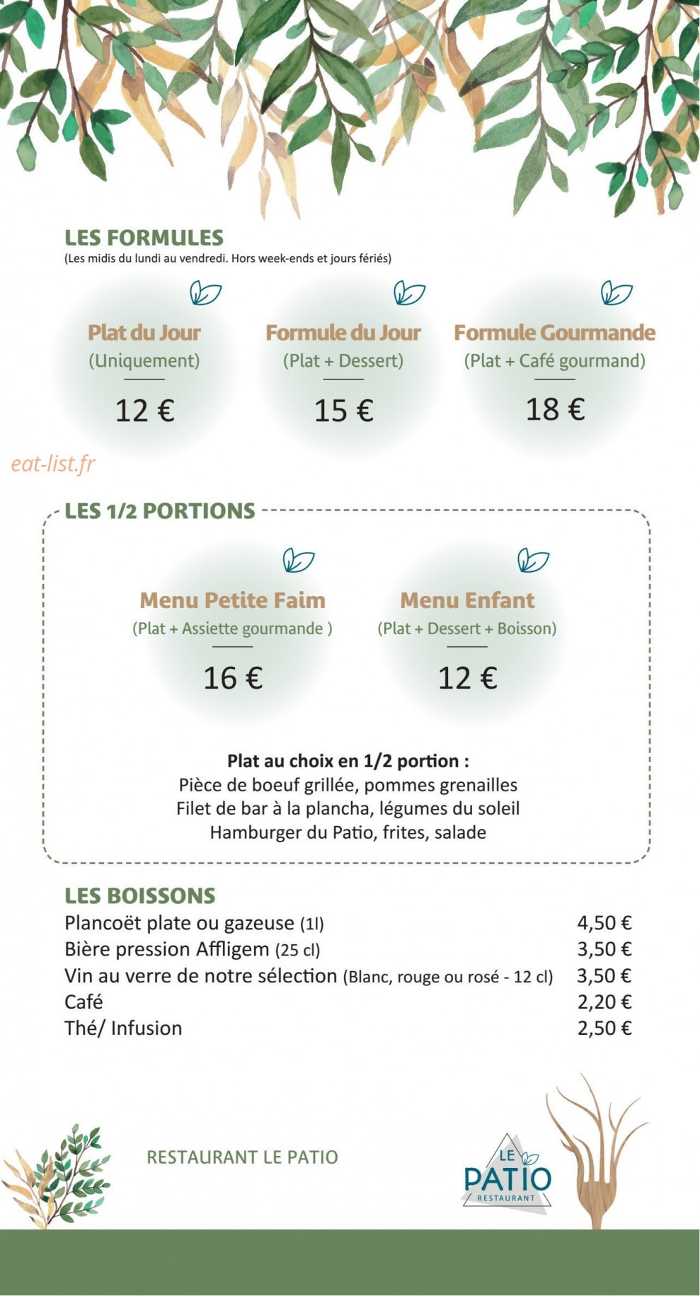 Le Patio — carte page 2