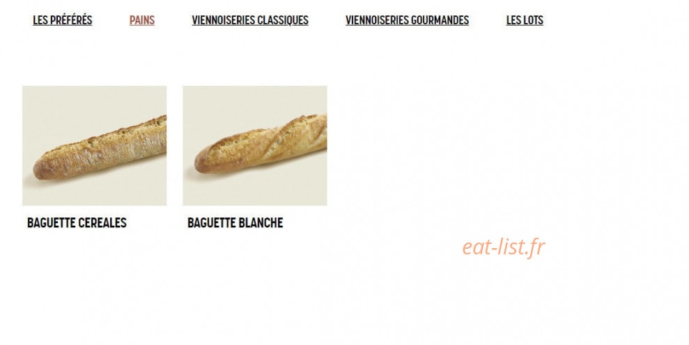 Brioche Dorée — carte page 8