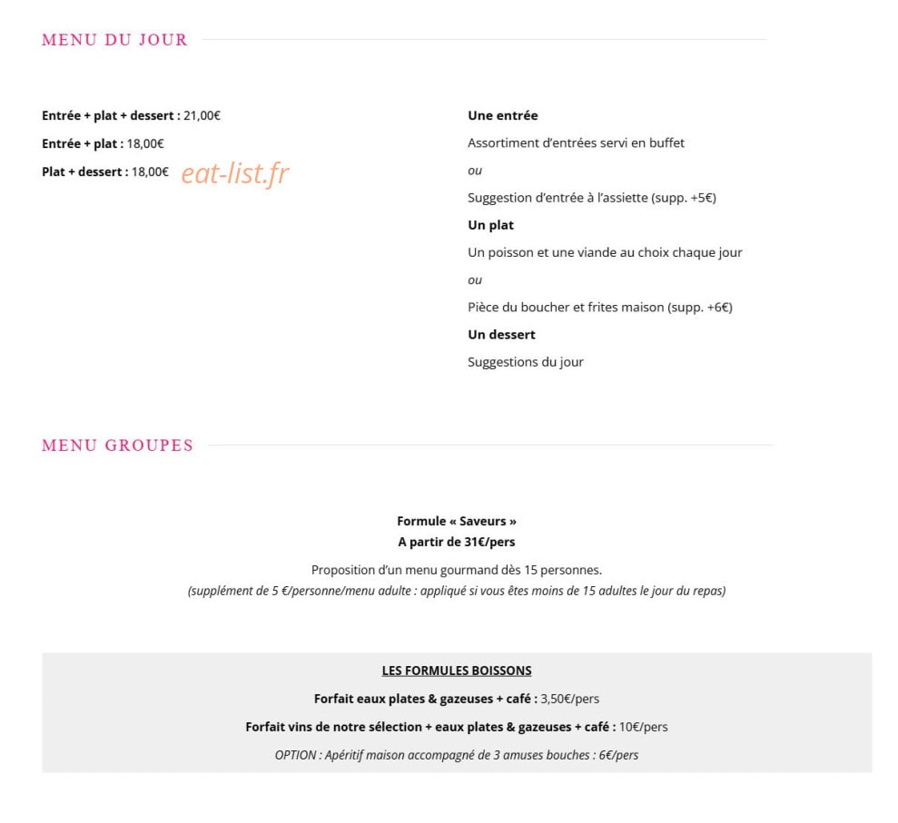 [A'] Table — carte page 1
