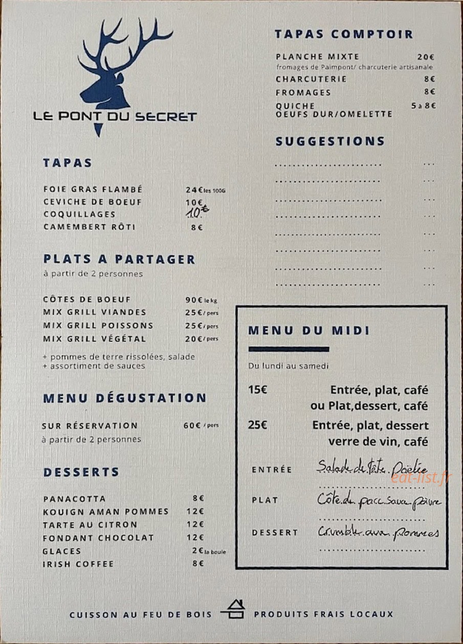 Le Pont Du Secret — carte page 1