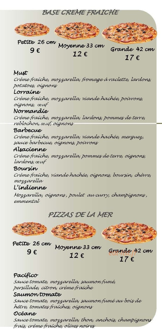 D'lice Pizza — carte page 5