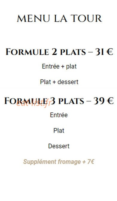La Tour — carte page 1