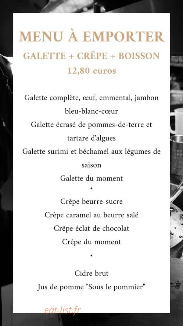 Atelier de la Crêpe — carte page 1