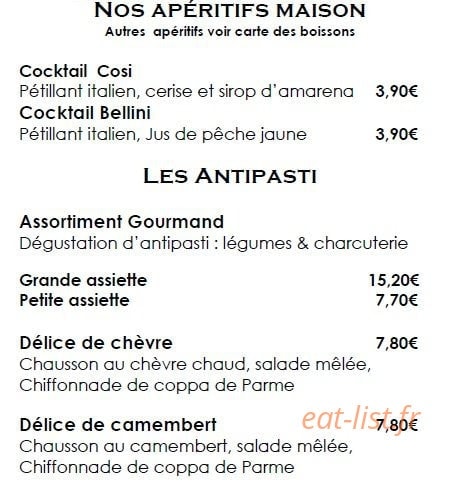 Casa Cosi — carte page 3