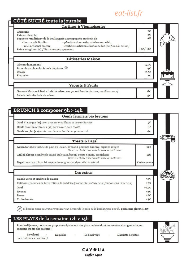 Cavoua Coffee Spot — carte page 2