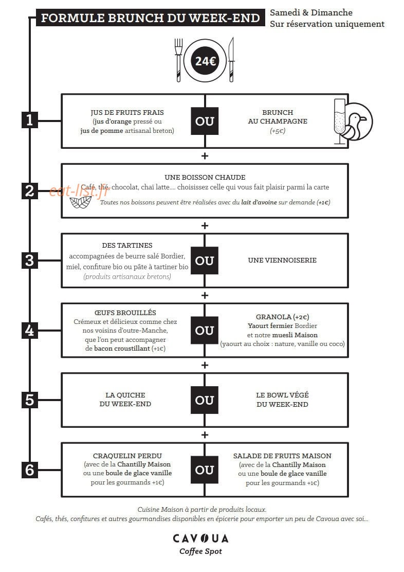 Cavoua Coffee Spot — carte page 3