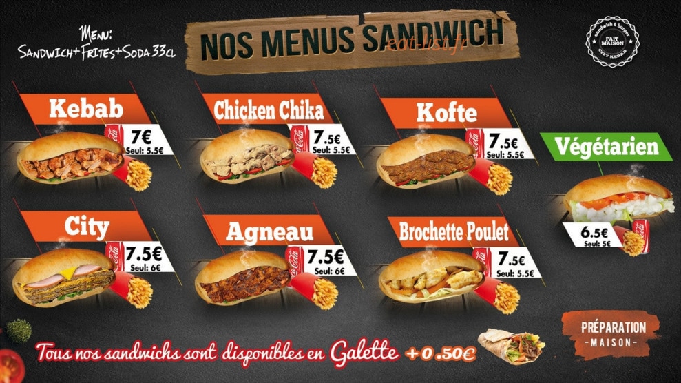 City Kebab — carte page 2