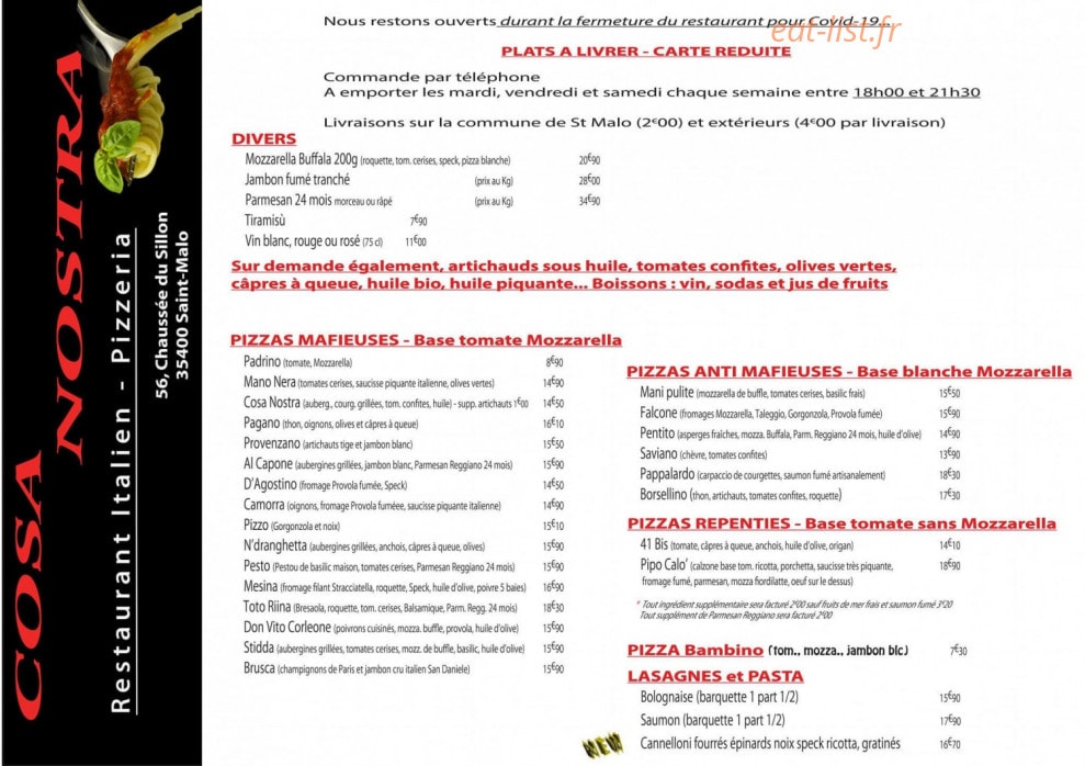 Cosa Nostra — carte page 1