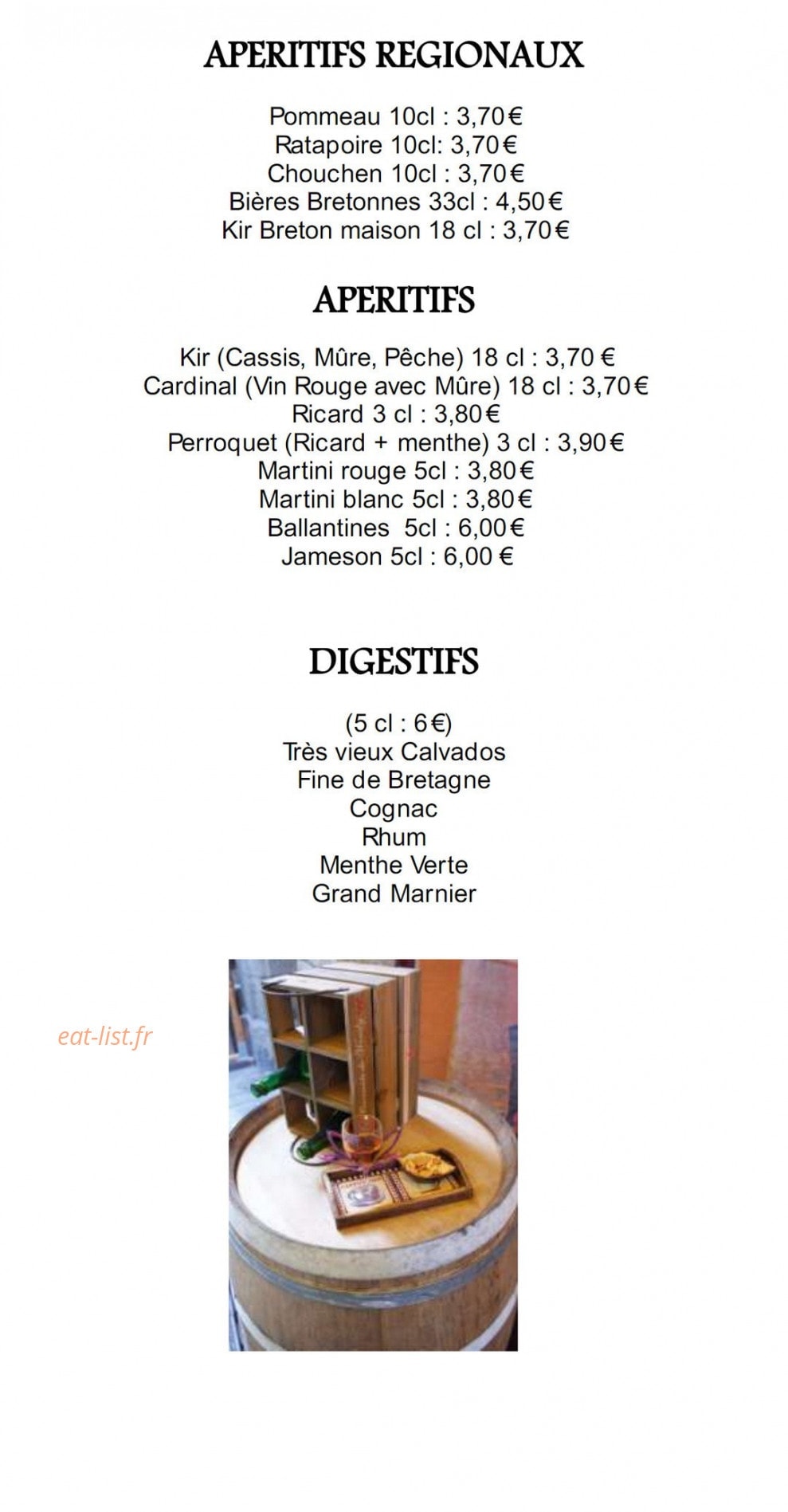 Crêperie Le Tournesol — carte page 7