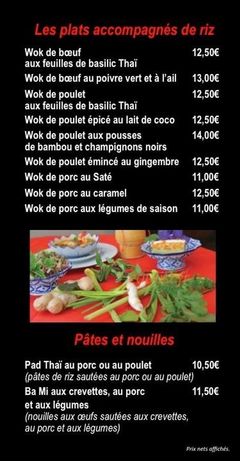 Cuisine d'Asie — carte page 2