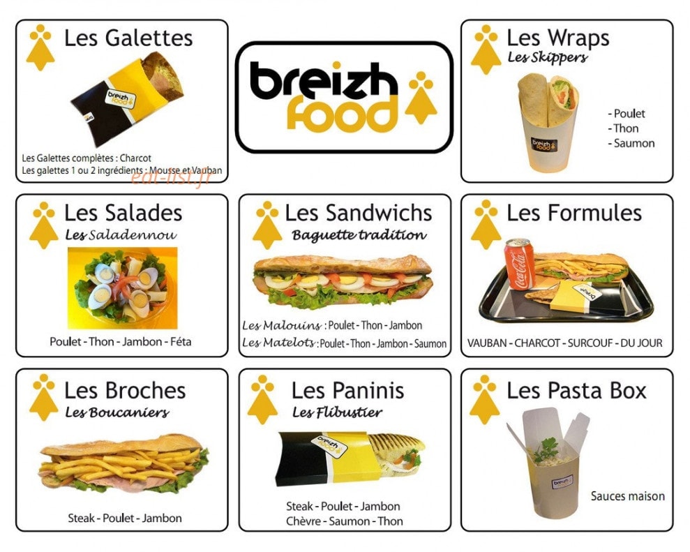 Galettes de Saint Malo — carte page 1