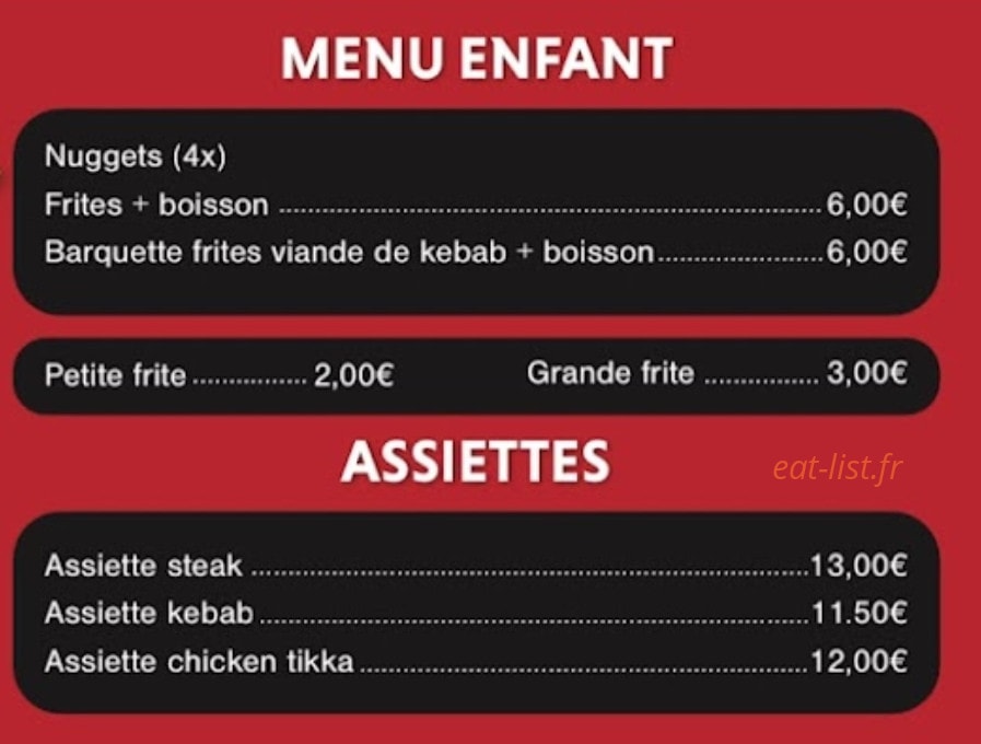 Istanbul Kebab — carte page 2