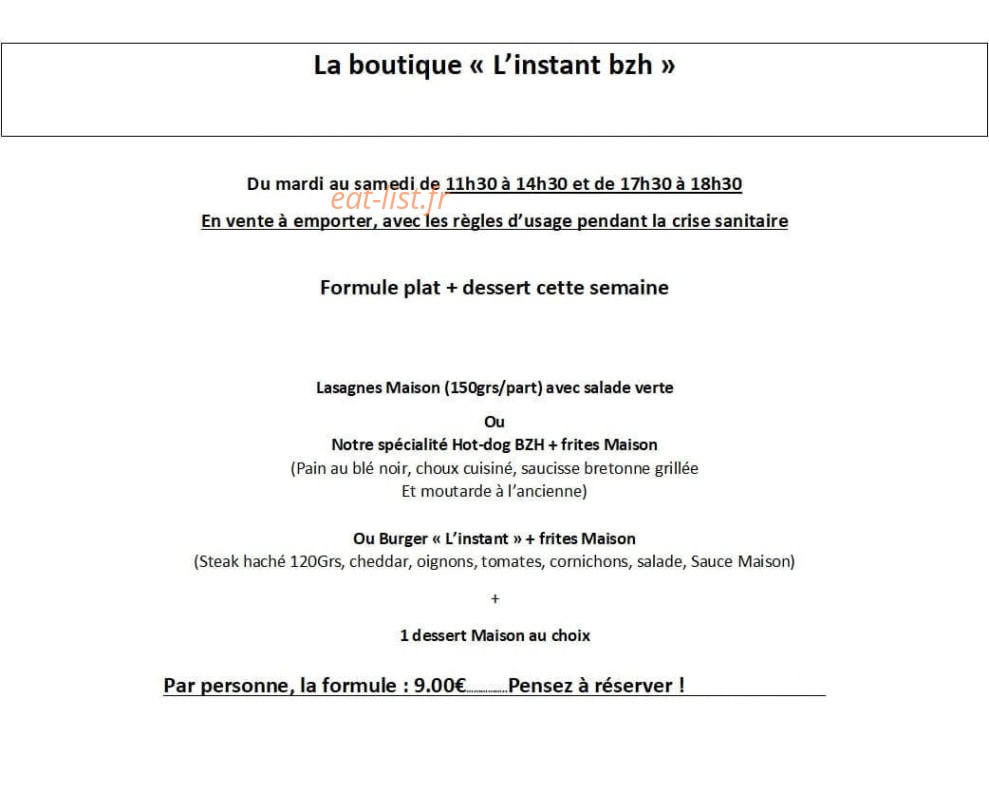L'instant Bzh — carte page 1