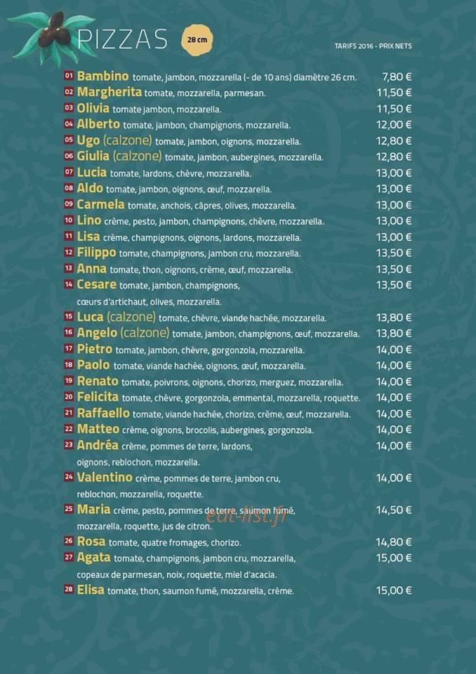 L'Olivetto — carte page 2