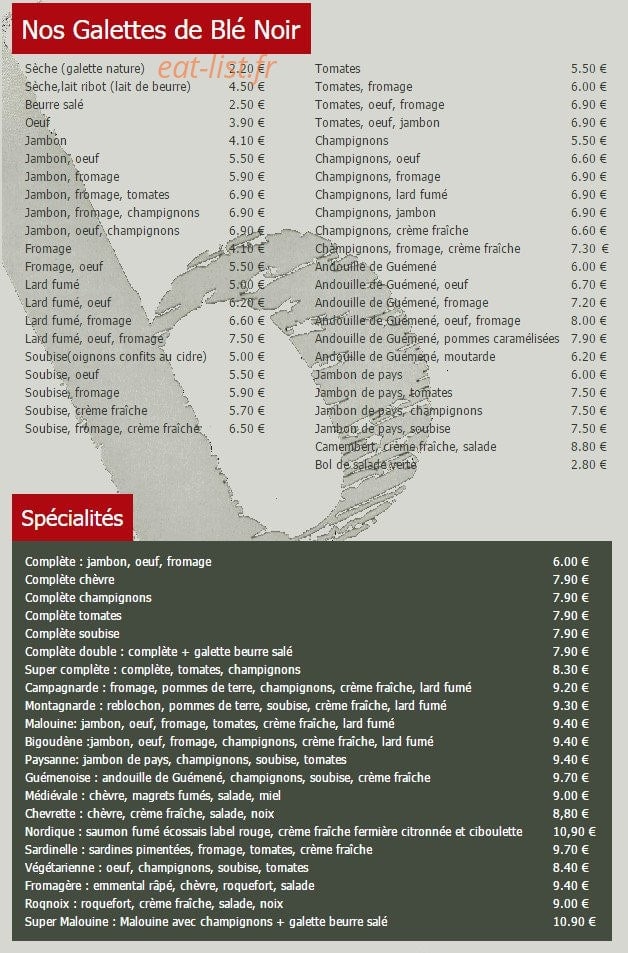 La Brigantine — carte page 1