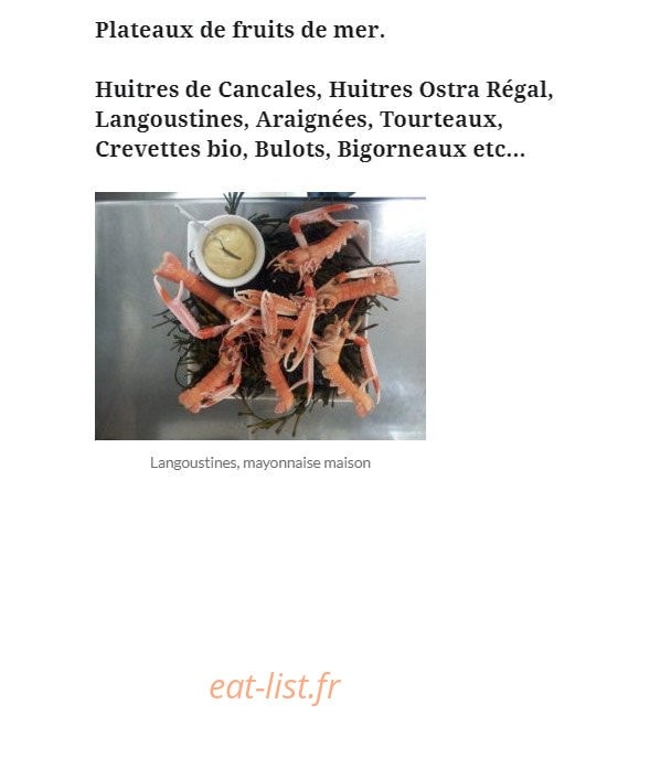 La Cale — carte page 1