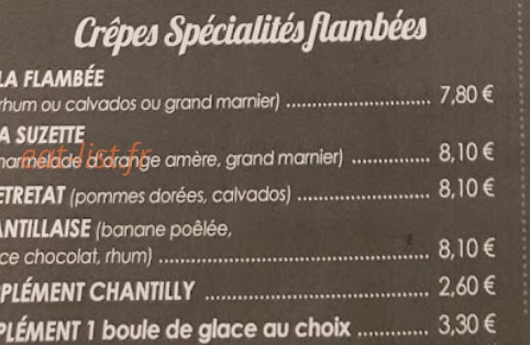 La crêperie de Louise — carte page 4