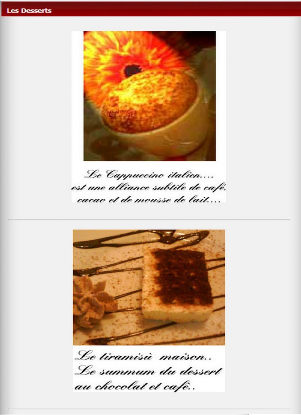 La Dolce Vita — carte page 4