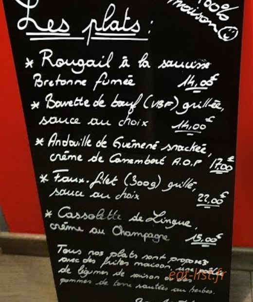 La Gourmand'ille — carte page 1