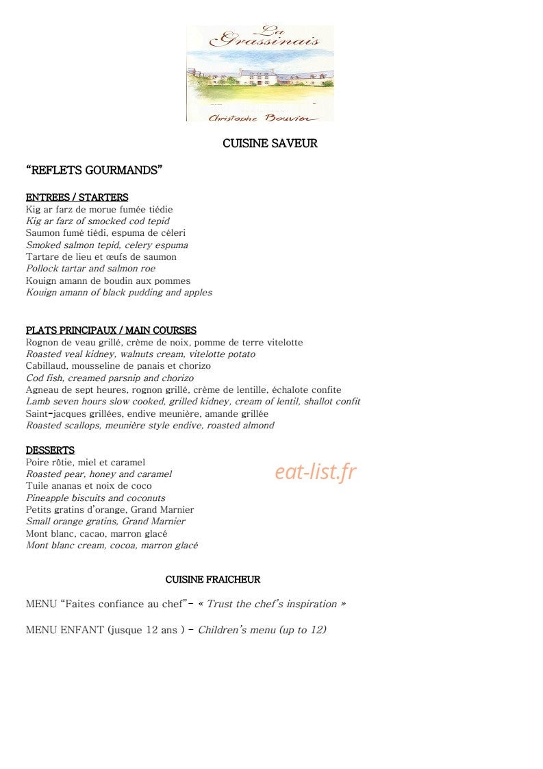 La Grassinais — carte page 1
