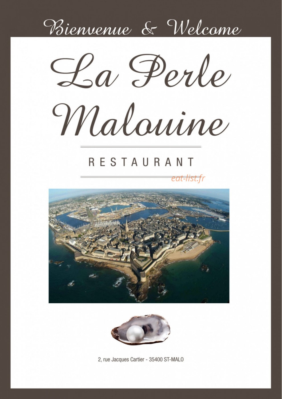 La Perle Malouine — carte page 1