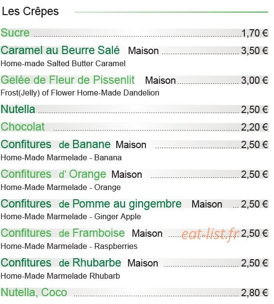 La Pie Qui Boit — carte page 4