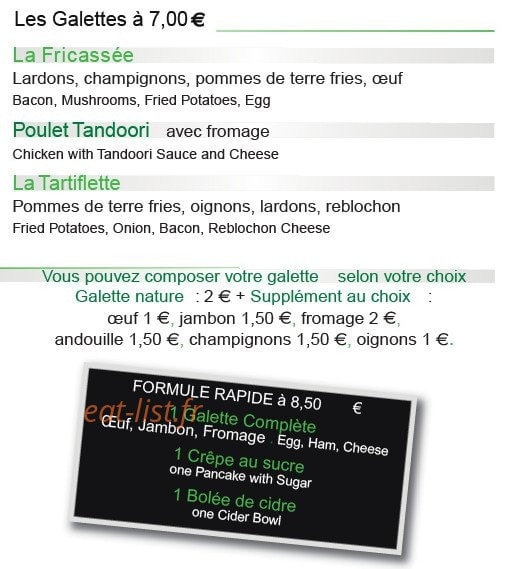 La Pie Qui Boit — carte page 2