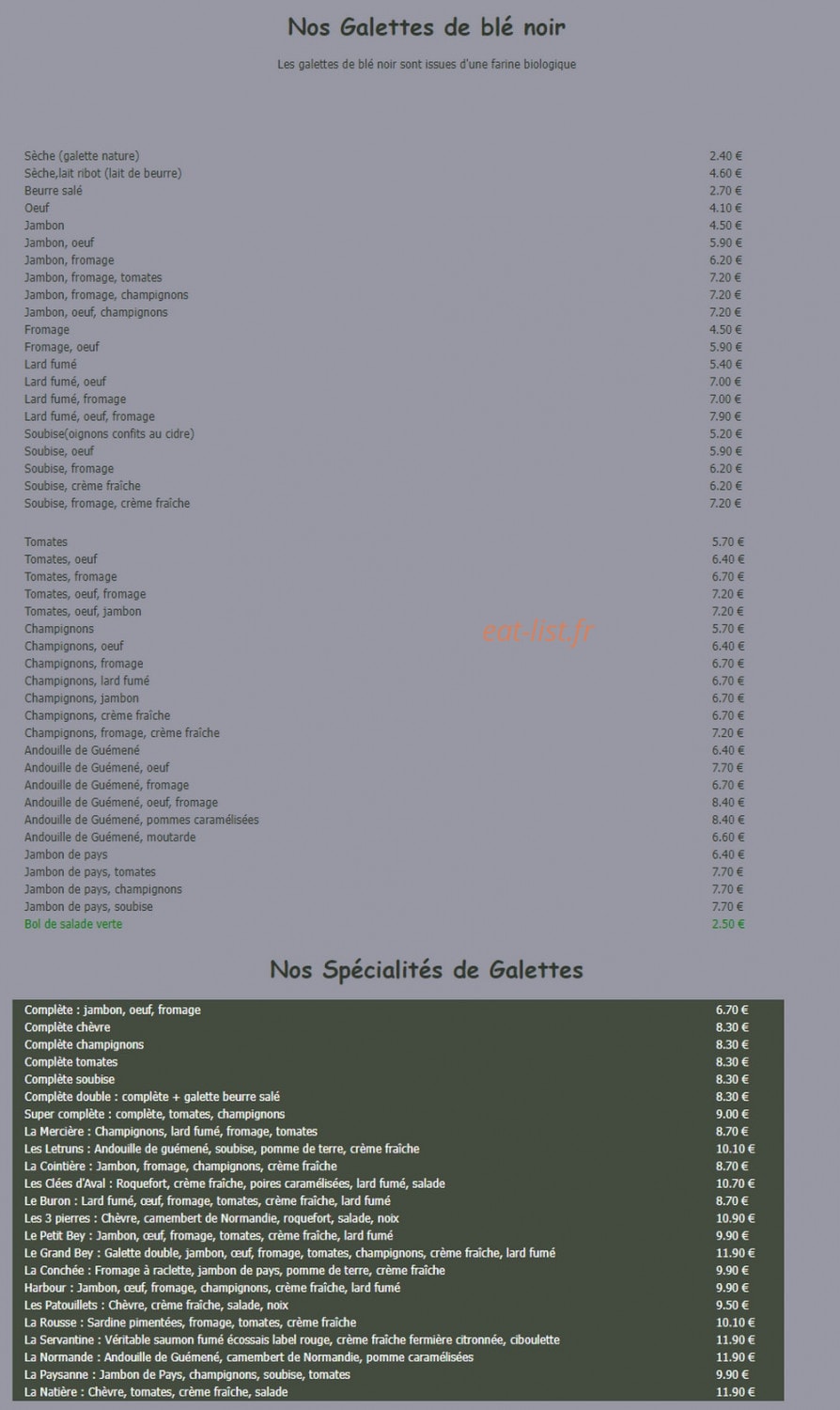 La Touline — carte page 1