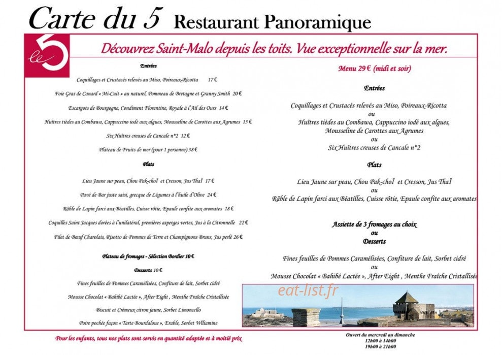 Le 5 — carte page 1