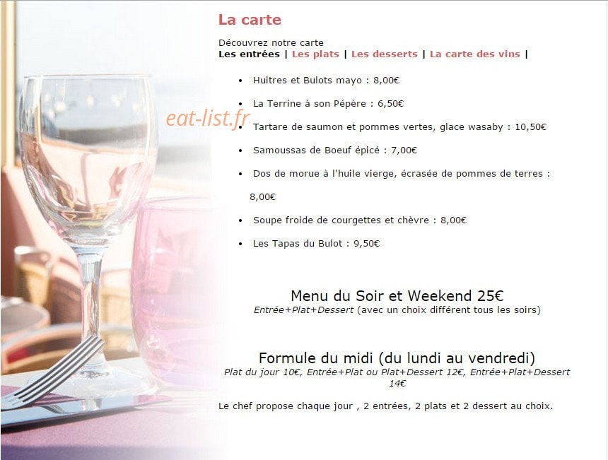 Le Bulot — carte page 1