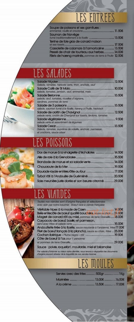 Le Café de Saint Malo — carte page 2