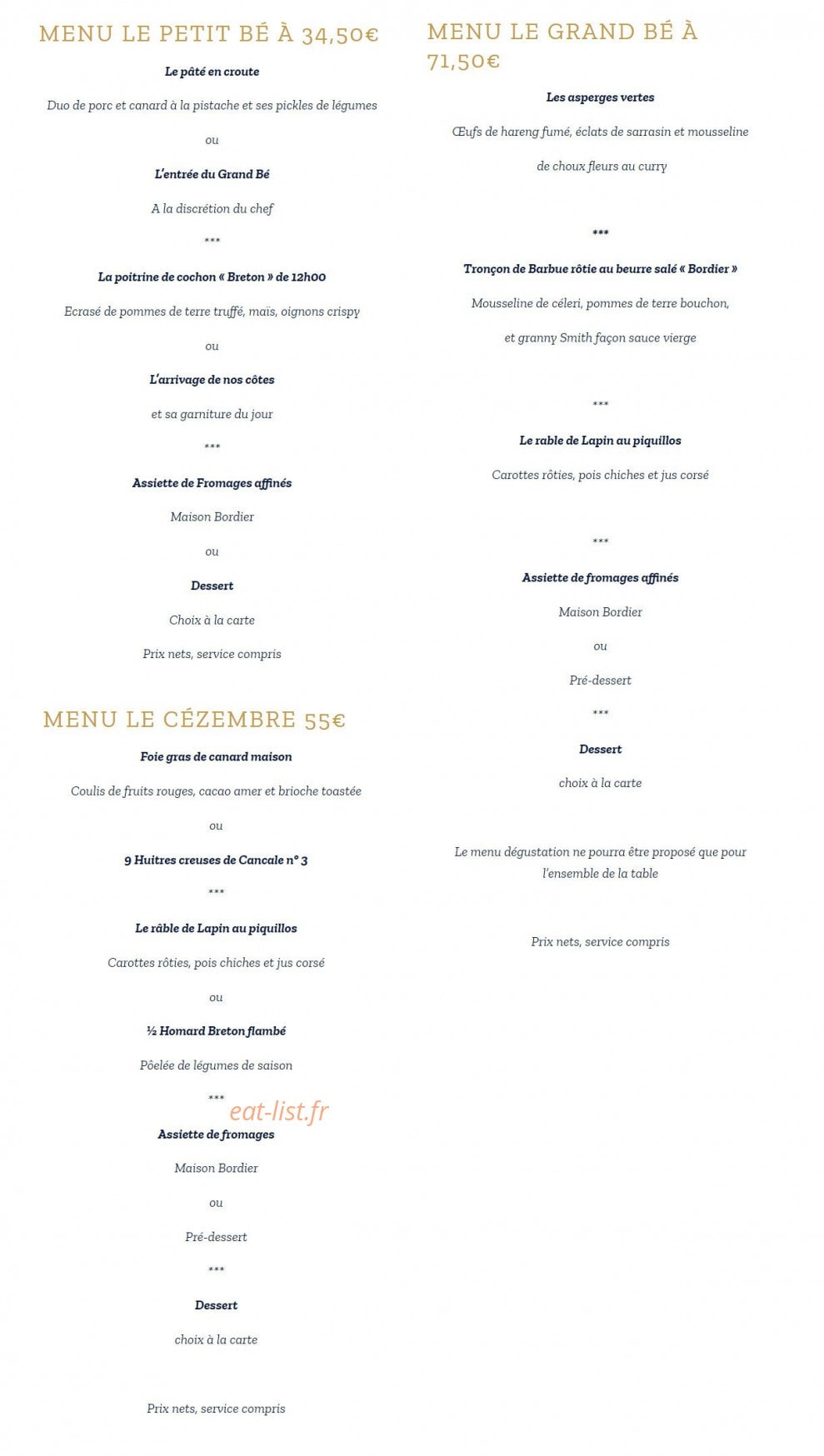Le Grand Bé — carte page 1