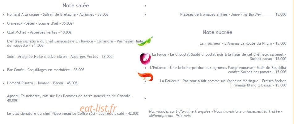 Le Saint Placide — carte page 1
