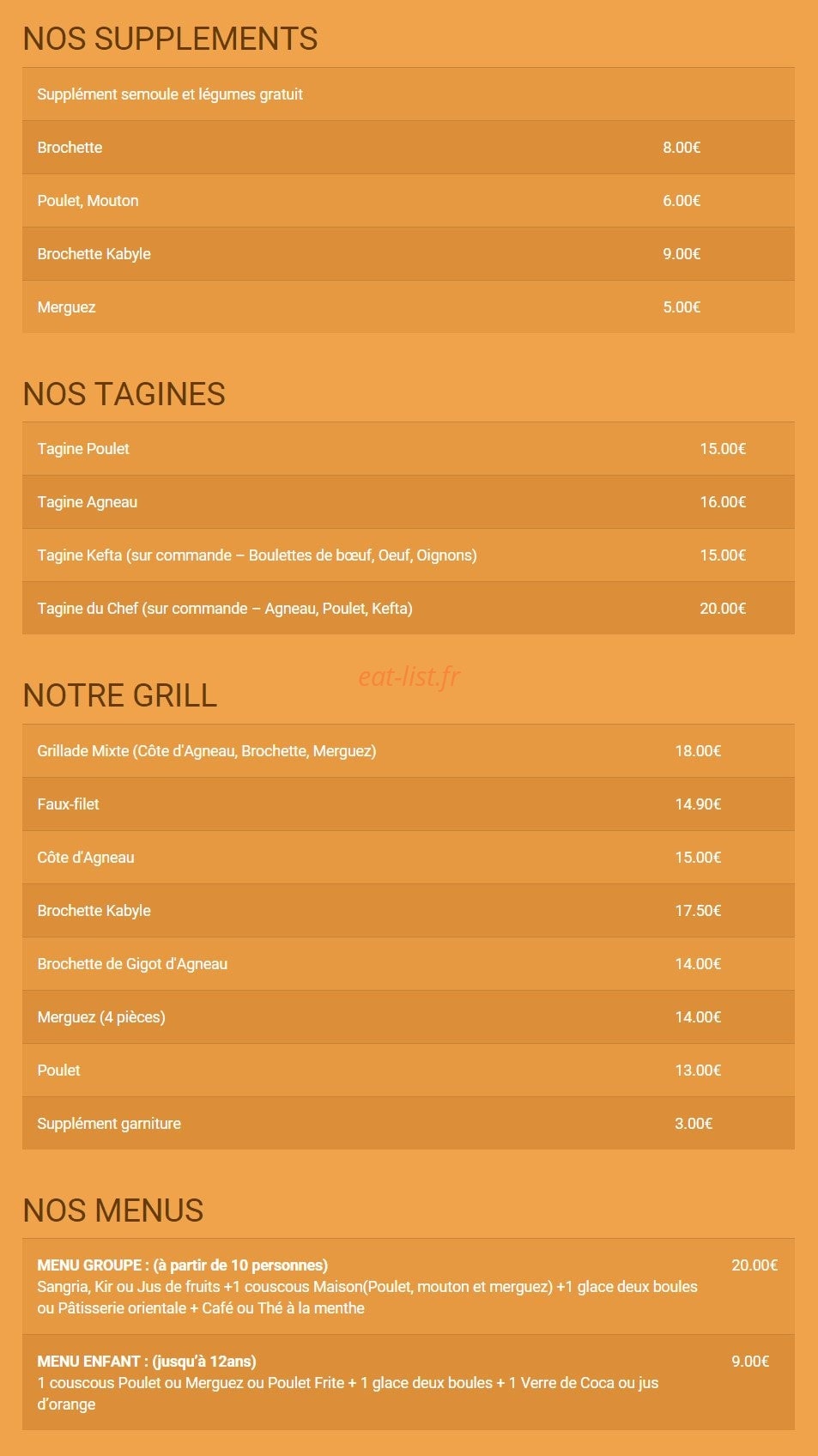 Le Talamara — carte page 2