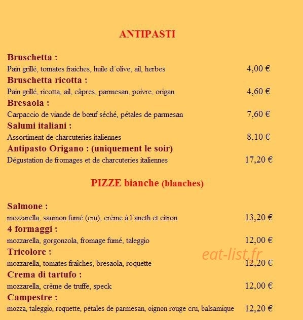 Origano — carte page 1