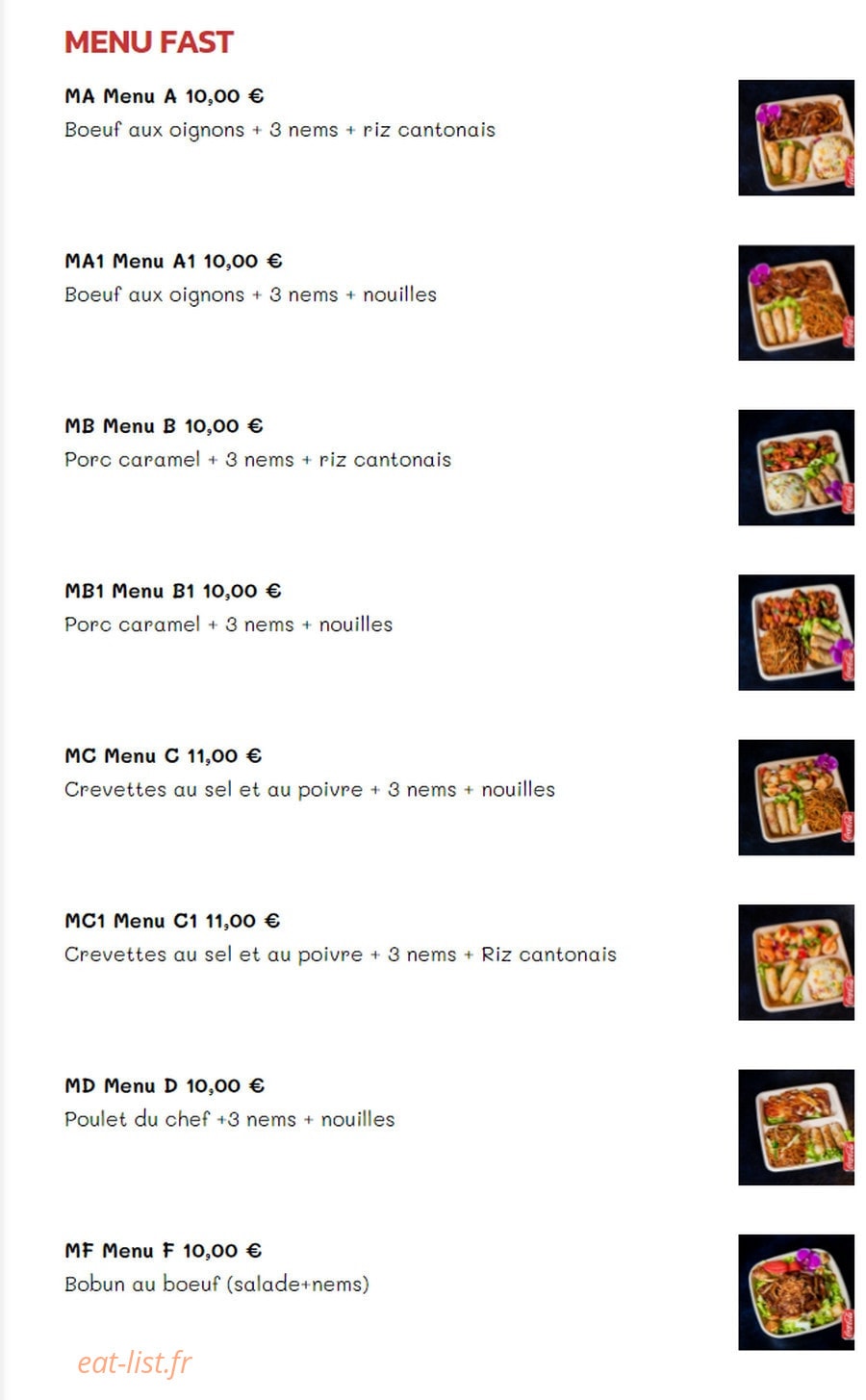 Panda wok — carte page 4