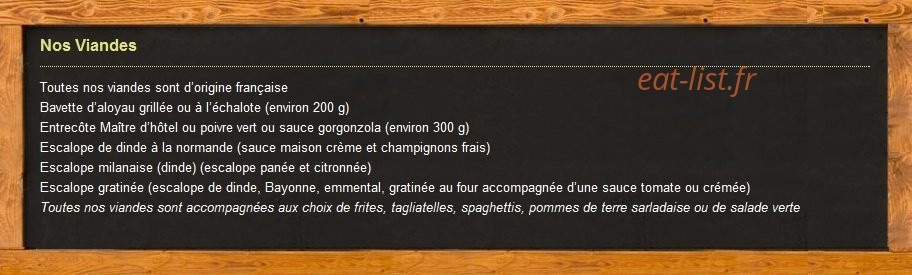 Pizzéria chez Michel — carte page 7