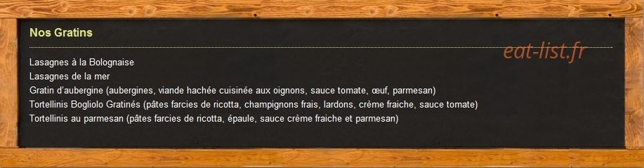 Pizzéria chez Michel — carte page 6