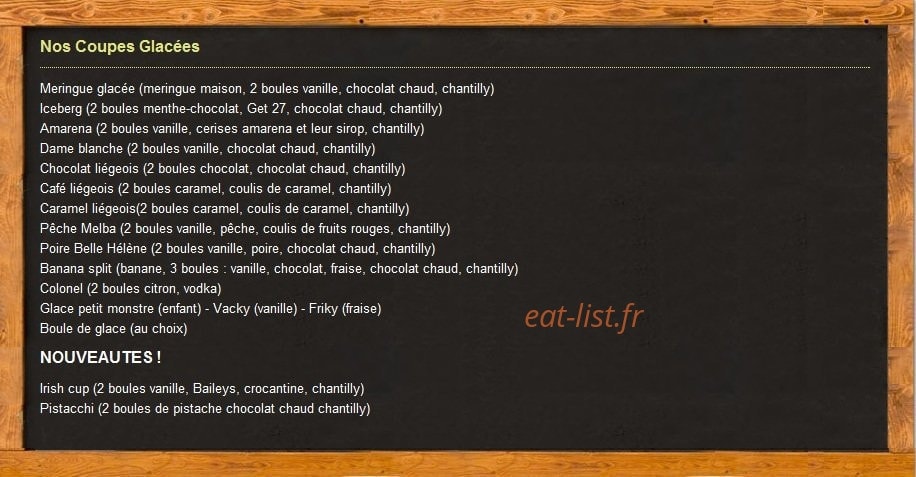 Pizzéria chez Michel — carte page 9