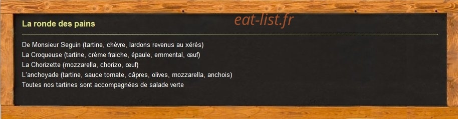 Pizzéria chez Michel — carte page 3