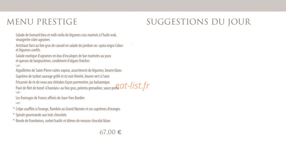 Restaurant Le Cap Horn — carte page 2