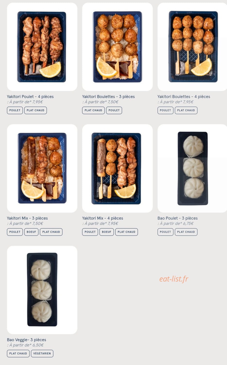 Carte et menu de Sushi Daily à Saint Malo — Les recettes à réchauffer suite