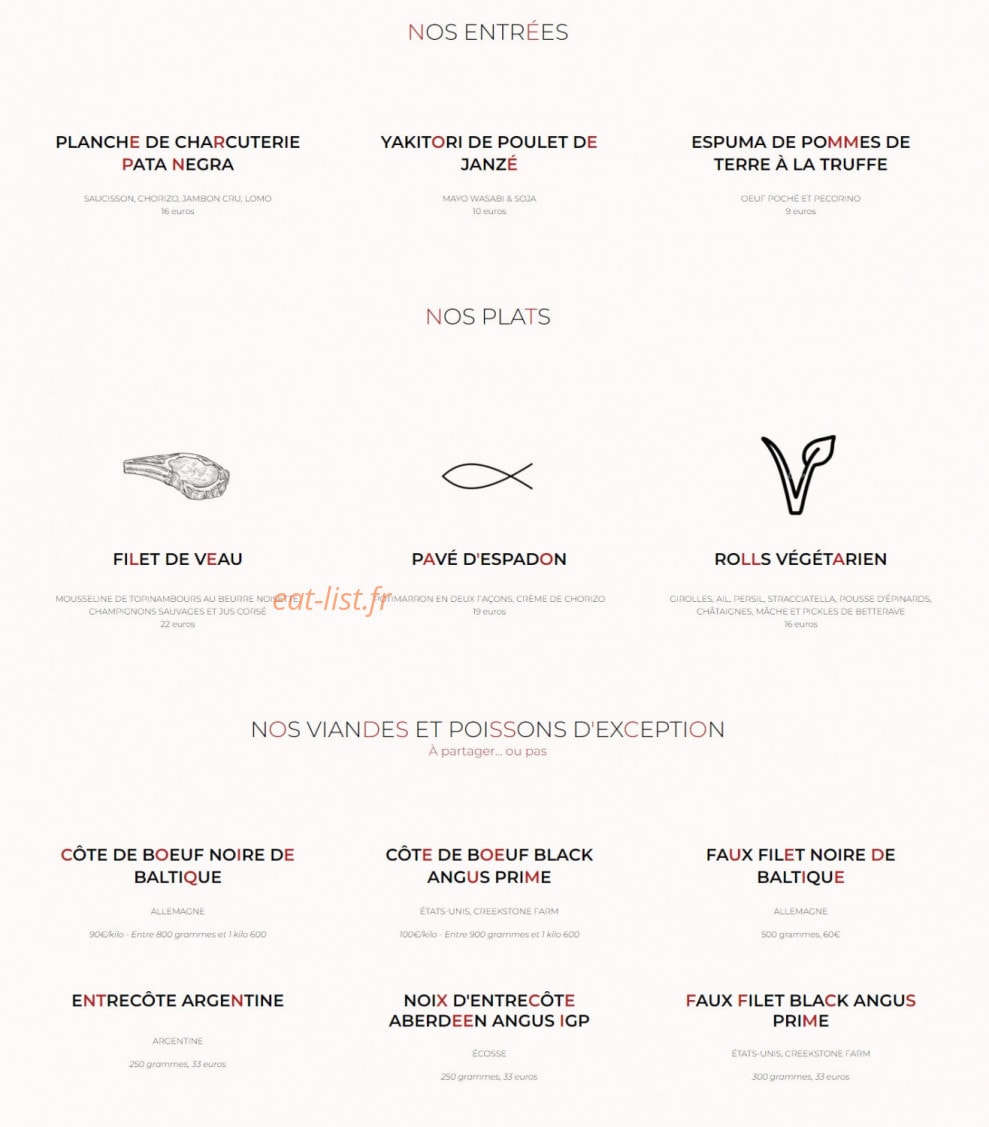 Barbakoa — carte page 2