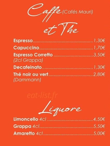 Chez Peppone — carte page 5