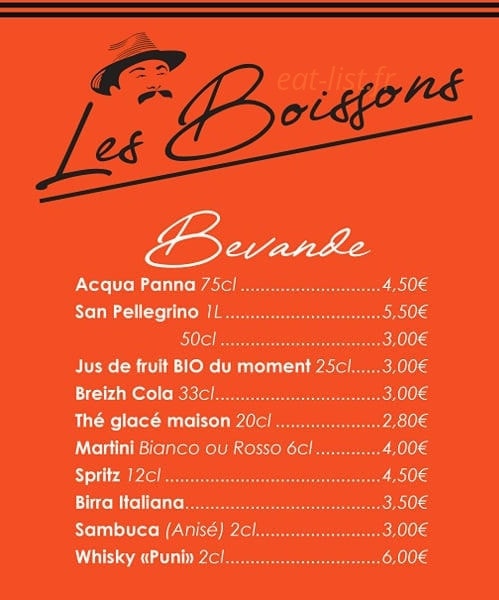 Chez Peppone — carte page 3