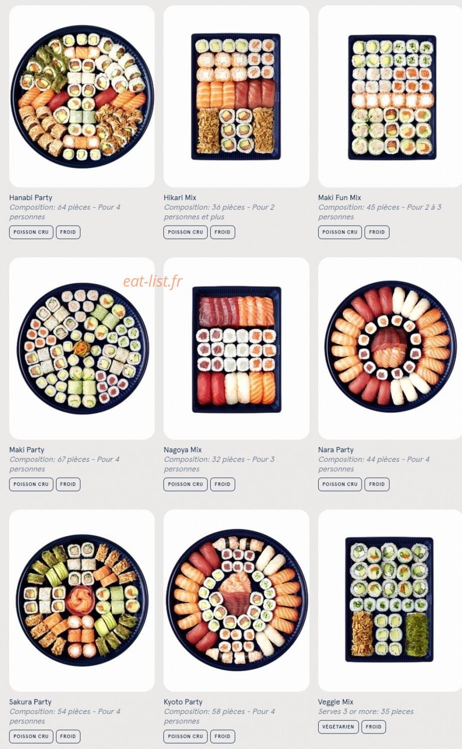 Sushi Daily — carte page 6