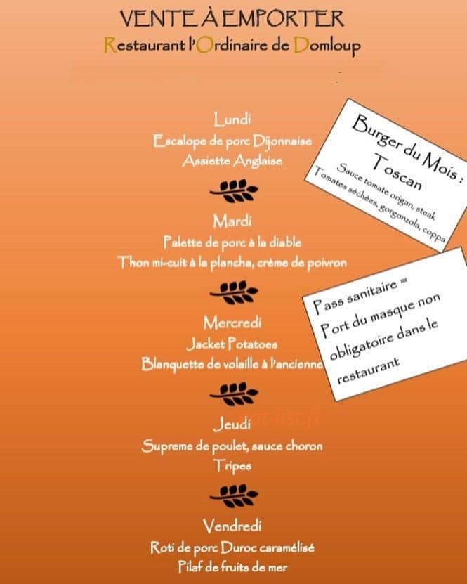 L’Ordinaire de Domloup — carte page 1