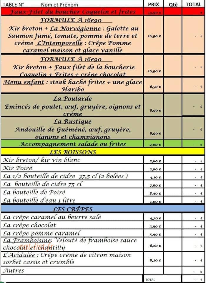 L'heure de la galette — carte page 1